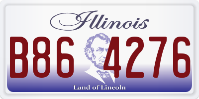 IL license plate B864276