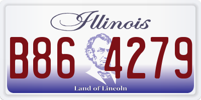 IL license plate B864279