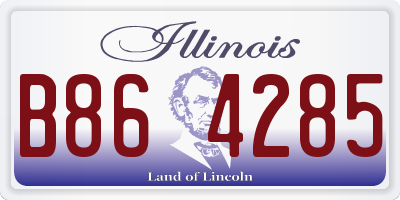 IL license plate B864285