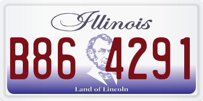 IL license plate B864291