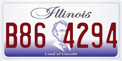 IL license plate B864294