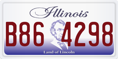 IL license plate B864298