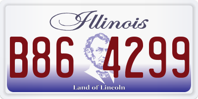 IL license plate B864299