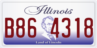 IL license plate B864318