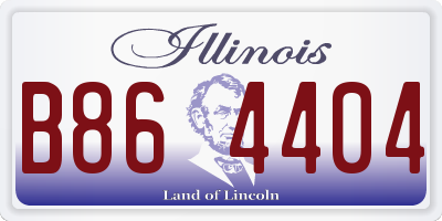 IL license plate B864404