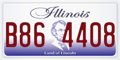 IL license plate B864408