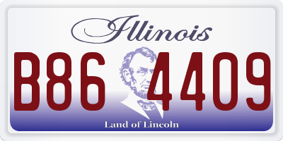 IL license plate B864409