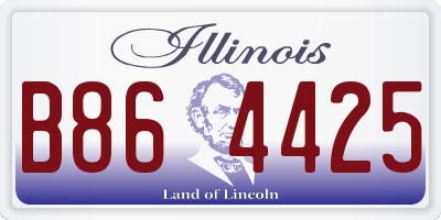 IL license plate B864425