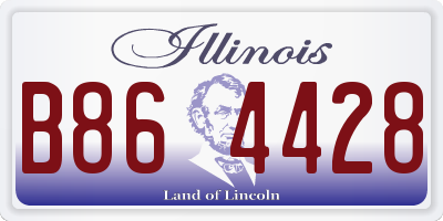IL license plate B864428