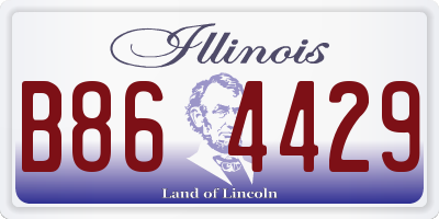 IL license plate B864429