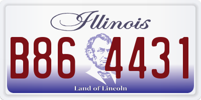 IL license plate B864431