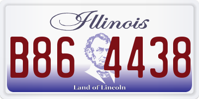 IL license plate B864438
