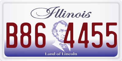 IL license plate B864455