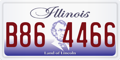 IL license plate B864466
