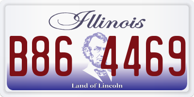 IL license plate B864469