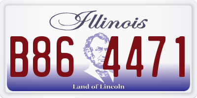 IL license plate B864471