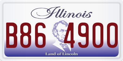IL license plate B864900