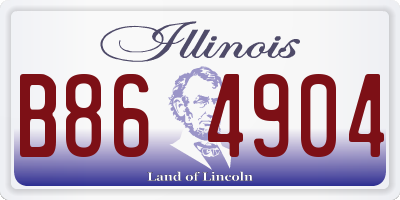 IL license plate B864904