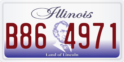 IL license plate B864971