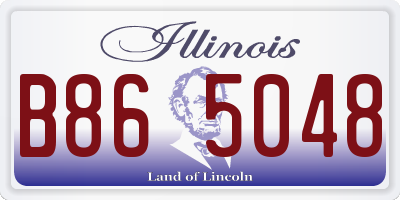 IL license plate B865048