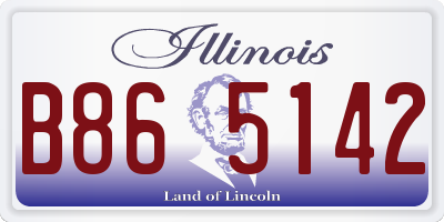 IL license plate B865142