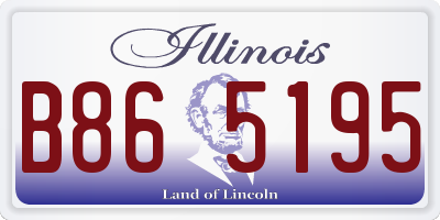 IL license plate B865195