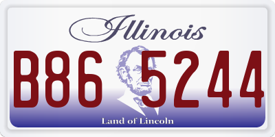 IL license plate B865244