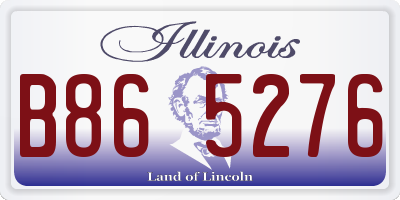 IL license plate B865276