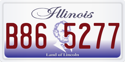 IL license plate B865277