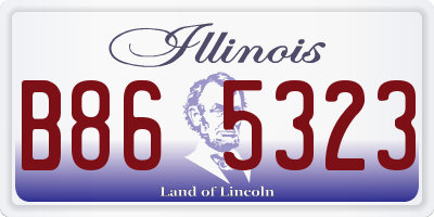 IL license plate B865323
