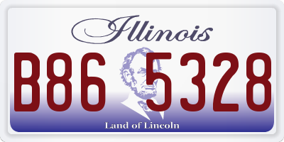 IL license plate B865328