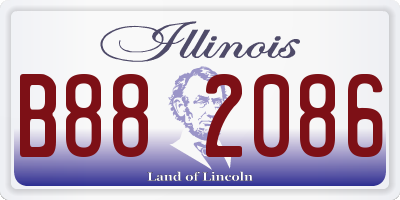 IL license plate B882086