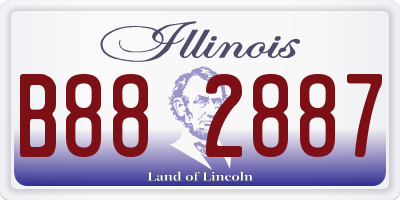 IL license plate B882887