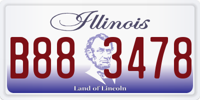 IL license plate B883478