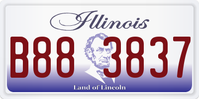 IL license plate B883837
