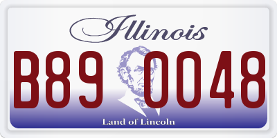 IL license plate B890048