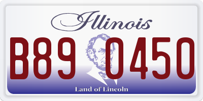 IL license plate B890450