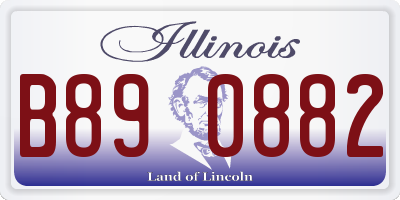 IL license plate B890882