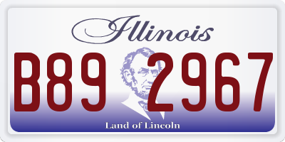 IL license plate B892967