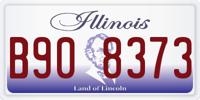 IL license plate B908373