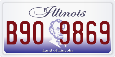 IL license plate B909869