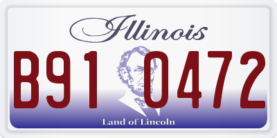 IL license plate B910472