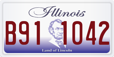 IL license plate B911042