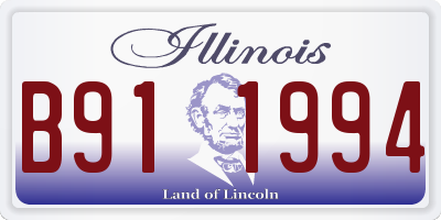 IL license plate B911994