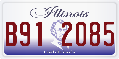 IL license plate B912085