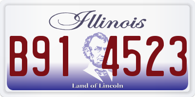 IL license plate B914523