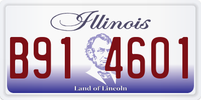 IL license plate B914601