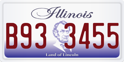 IL license plate B933455