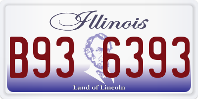 IL license plate B936393