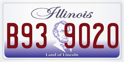 IL license plate B939020